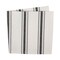 Contemporary Home Living Set of 6 White and Black Zig Dobby Striped Square Over-Sized Napkins 20"